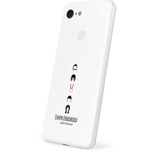 Bobs Burgers Silhouette Google Pixel 3 Skin